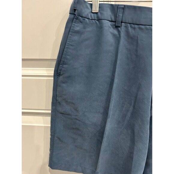 Mens Alfani Blue Dress Shorts Size 38 Flat Front - Picture 4 of 9